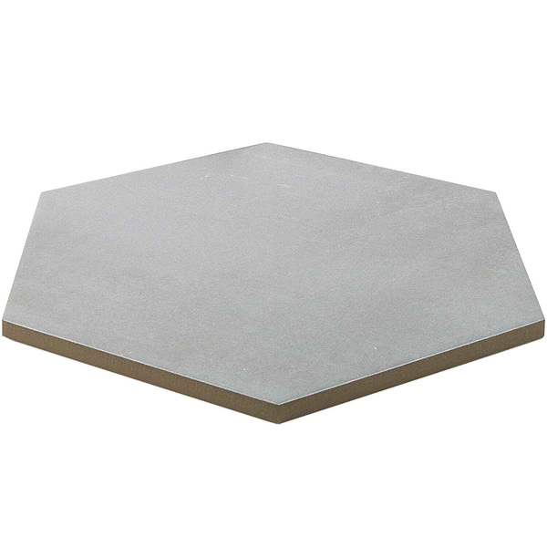 Elementary Gris 10 Inch Hex Matte Porcelain