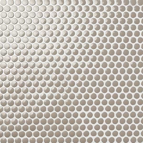 Simple 2.0 Firma Beige 1" Circles Polished Porcelain Mosaic