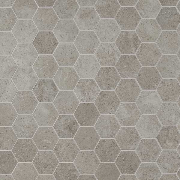 Ages Tortora 3" Hex Matte Porcelain Mosaic Tile