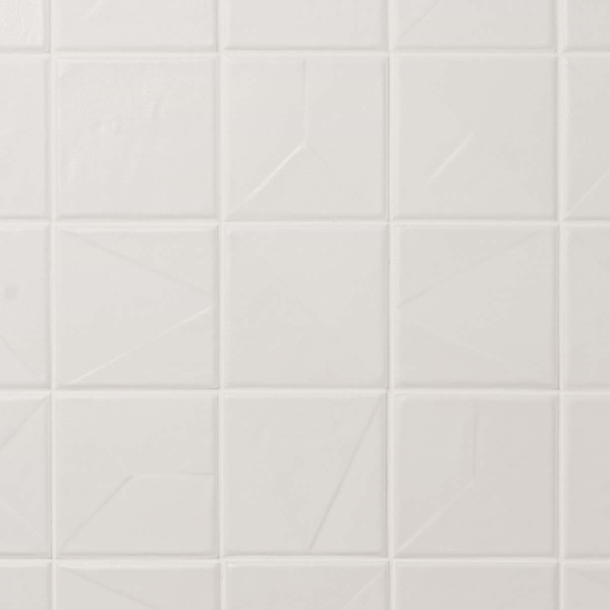 Stacy Garcia Artigo Deco White 5x5 Textured Matte Ceramic Tile