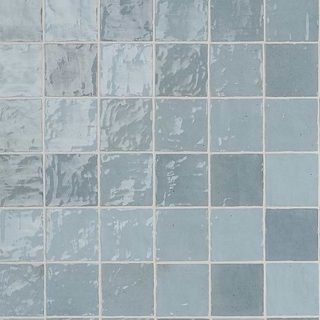Serena Sky Blue 4x4 Glossy Ceramic Tile