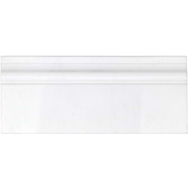 Base Molding Thassos Select; in White Thassos Thassos; for Backsplash, Bathroom Wall, Kitchen Wall, Wall Tile; in Style Ideas Art Deco, Beach, Classic, Contemporary, Craftsman, Farmhouse, Industrial, Mediterranean, Mid Century, Modern, Traditional, Transitional, Tropical, Whimsical