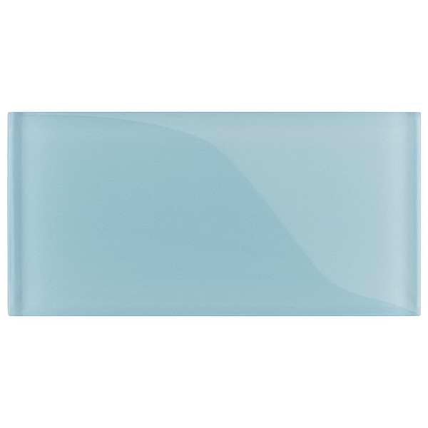 Loft Blue Gray 3x6 Polished Glass Tile