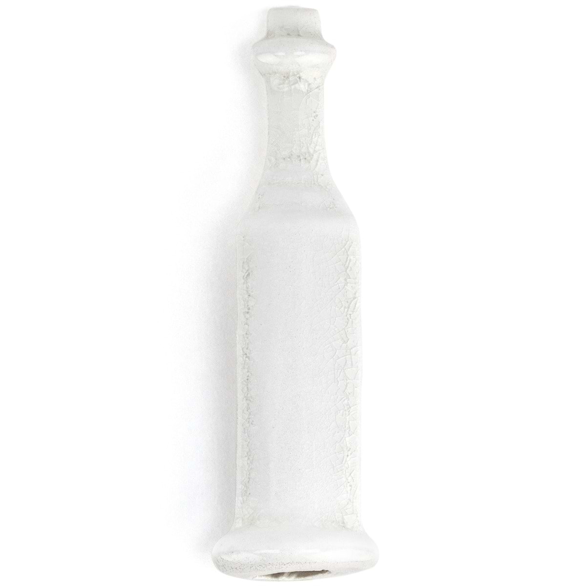Baroque Glass Crackled Blanco Corner Base Molding Polished Glass