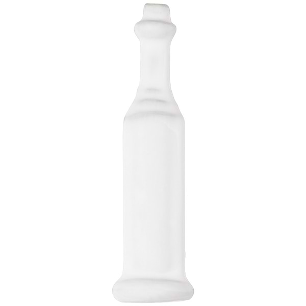 Baroque Glass Natural Corner Base Molding; in White Crackled Glass; for Backsplash, Bathroom Wall, Kitchen Wall, Wall Tile; in Style Ideas Art Deco, Classic, Contemporary, Craftsman, Traditional