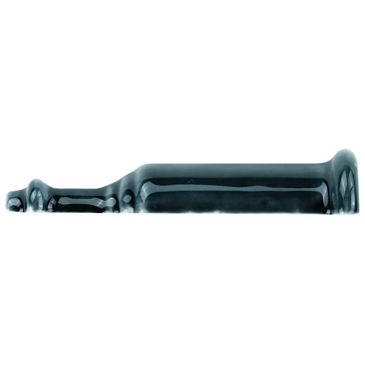 Baroque Glass Corner Piece for Base Molding Midnight Blue Polished Glass