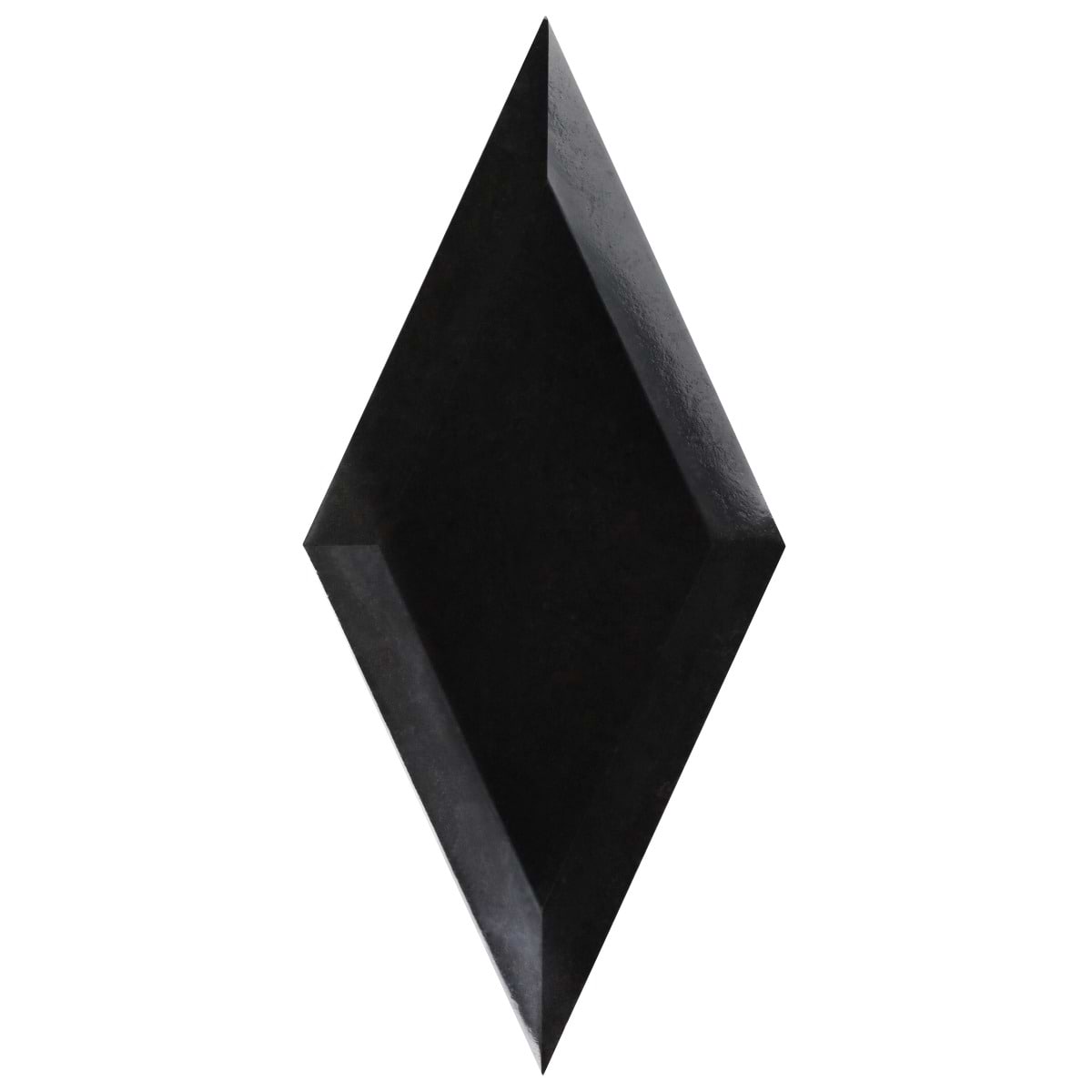 Cabot Black Jade 6x12 Beveled Polished Marble Tile