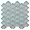 Juniper Blue 2x3 Fishscale Matte Glass Mosaic Tile