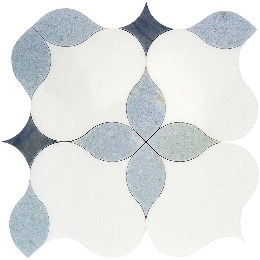 Shop MJ Blue Blazingstar - White Thassos, Blue Celeste & Azul
