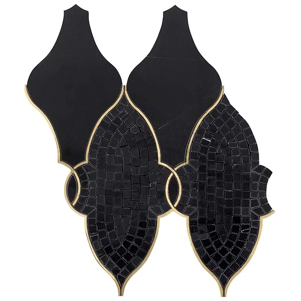 Duchess Ana Marble & Brass Tile