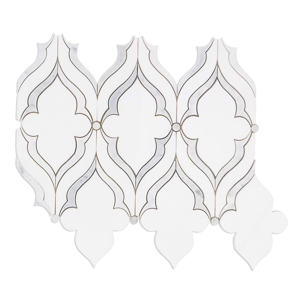 Shop MJ Viola - White Thassos with White Carrara Lines