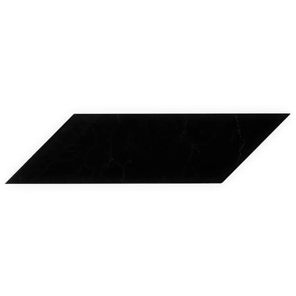 Nero Marquina 6x24 Chevron Polished Marble Tile