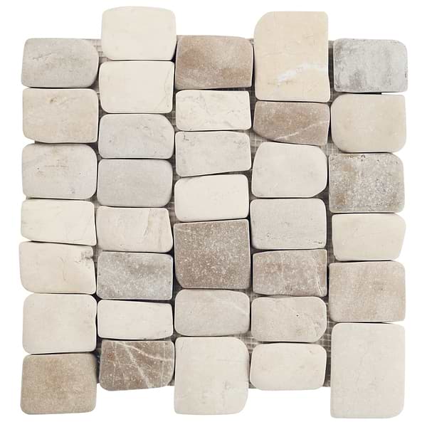Pebblestone Pathway Lombok Blend Natural Stone Tumbled Pebble Tile