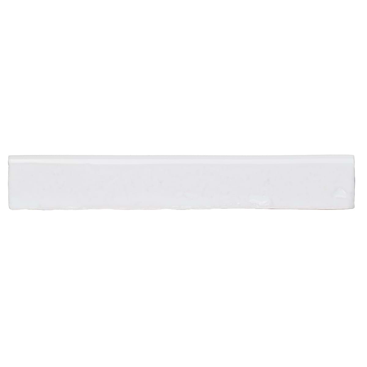 Artist Snow White 1.5x9 Glossy Ceramic Bullnose 
