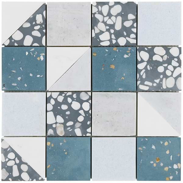 Elizabeth Sutton Terrazzi Starling Mixed Finish Marble + Terrazzo