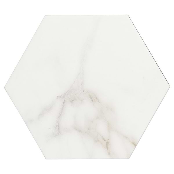Ducale Calacatta 6" Hexagon Matte Porcelain Tile