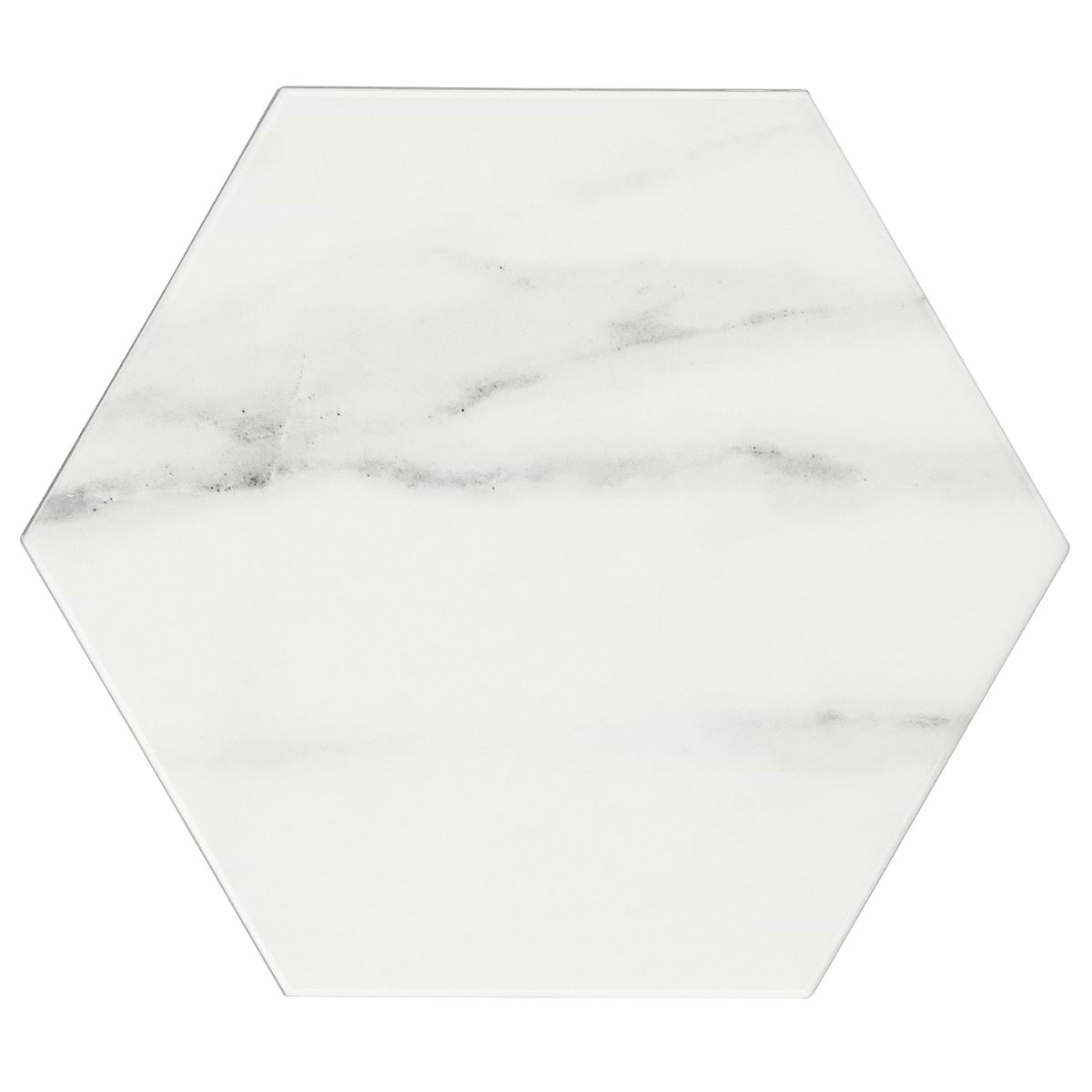Ducale Statuario 6" Hexagon Polished Porcelain Tile
