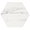 Ducale Statuario 6" Hexagon Polished Porcelain Tile