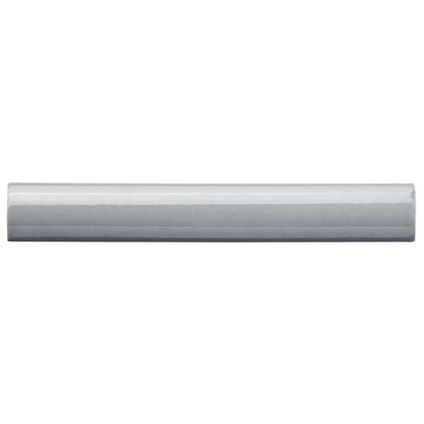 Market Street Gray 1/4 Round Bullnose; in Gray Porcelain; for Backsplash, Bathroom Wall, Kitchen Wall, Outdoor Wall, Pool Tile, Shower Wall, Wall Tile