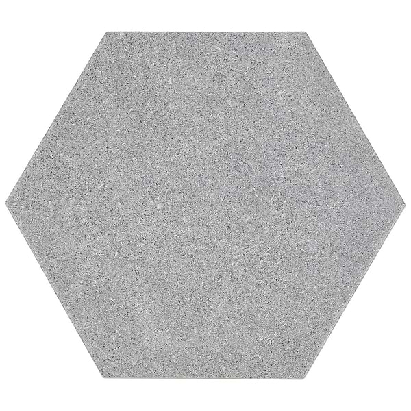Casterly Rock Gris Gray 9" Matte Porcelain Hexagon Tile