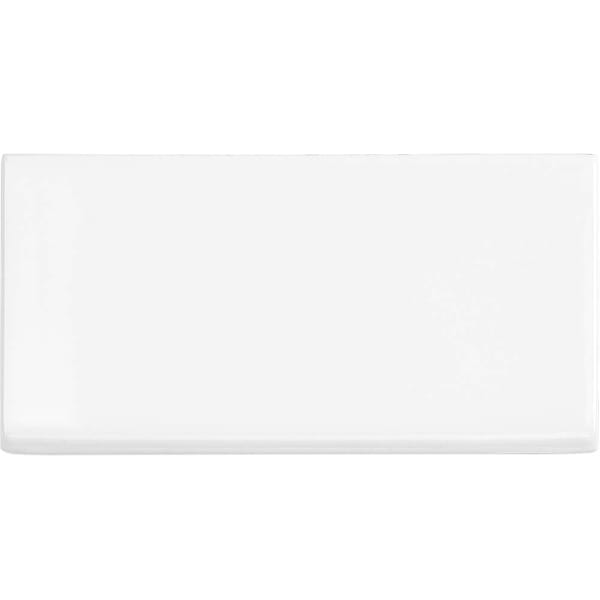 Basic White Polished 6-inch Bullnose