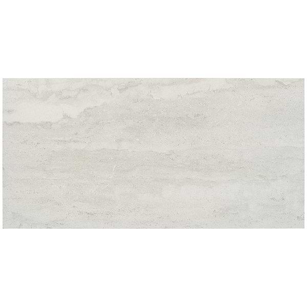 Everyday Travertine Cotton White 12x24 Matte Porcelain Tile