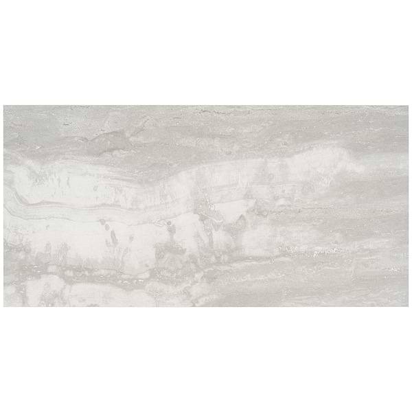 Everyday Travertine Silver 12x24 Matte Porcelain