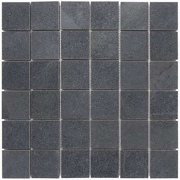 Hamlet Nero 2x2; in Black Porcelain; for Backsplash, Bathroom Floor, Bathroom Wall, Commercial Floor, Floor Tile, Kitchen Floor, Kitchen Wall, Outdoor Floor, Outdoor Wall, Shower Floor, Shower Wall, Wall Tile; in Style Ideas Classic, Craftsman, Farmhouse, Industrial, Modern, Rustic, Transitional