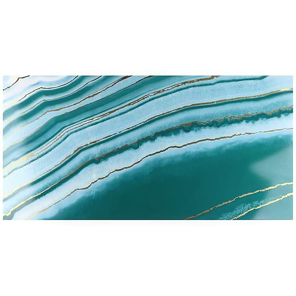 Close Out - Deco Agate Ocean Green 24x48 Artisan Decor Polished Porcelain Tile