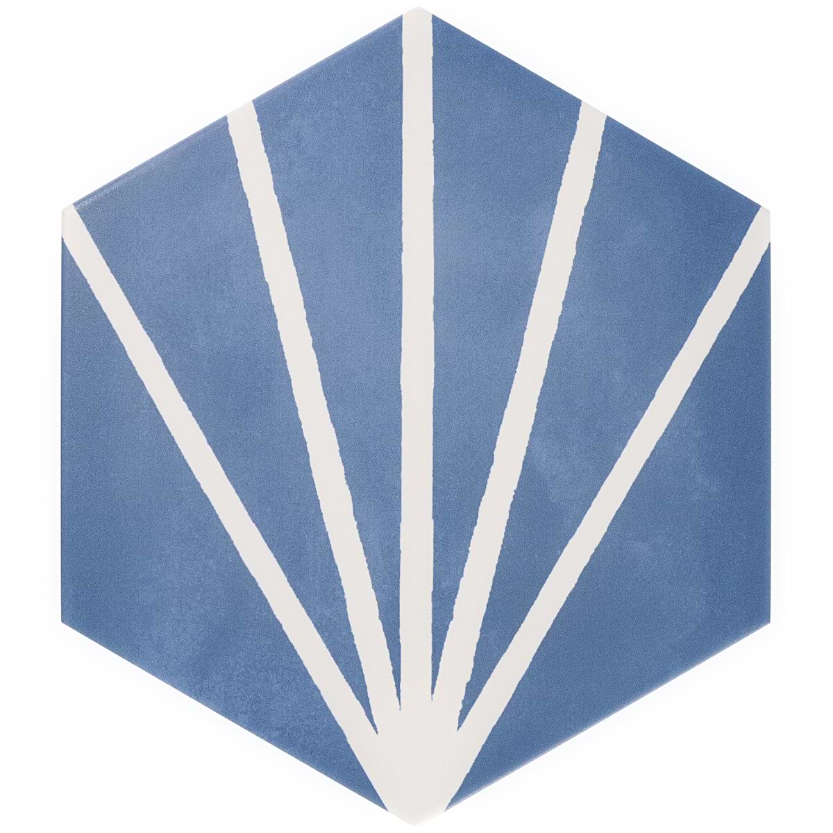 Close Out - Aries Azul with Blanco Line 8" Hex
