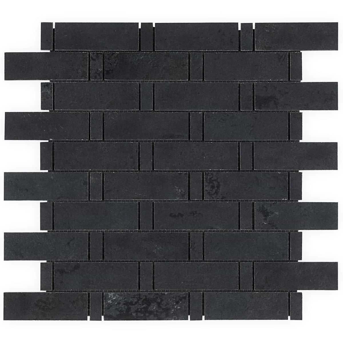 Shop Close Out - Artile Black Gold 1x3 Weave Matte Porcelain
