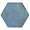 Banza Blue Ocean 8" Hexagon Matte Porcelain Tile