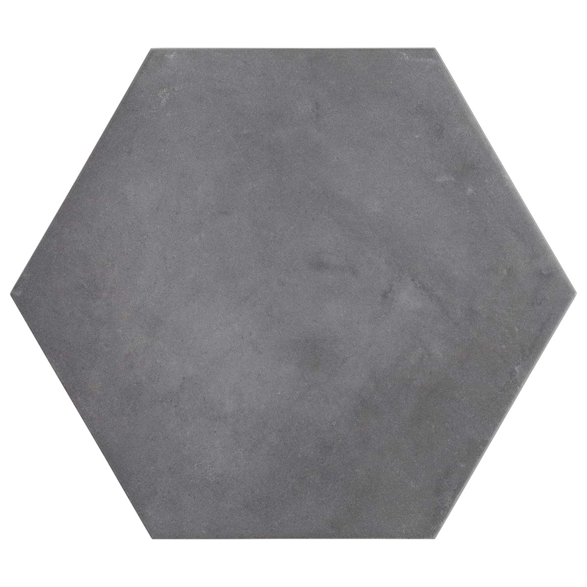 Banza Charcoal Black 8" Hexagon Matte Porcelain Tile