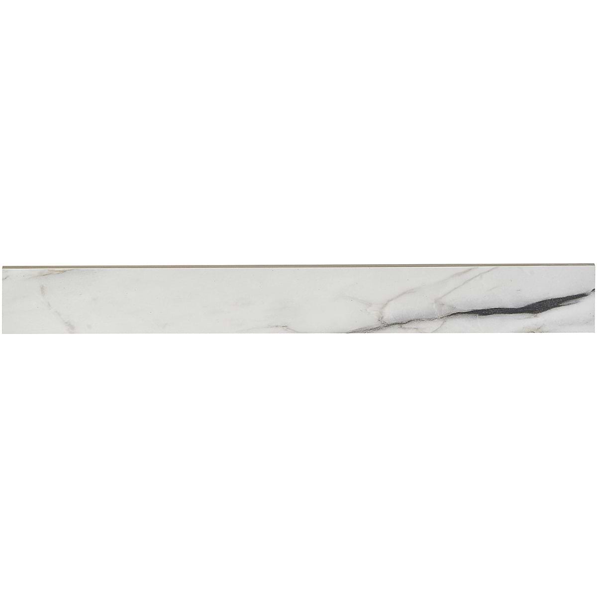Close Out - Lithe Luminus White 3x24 Polished Bullnose 
