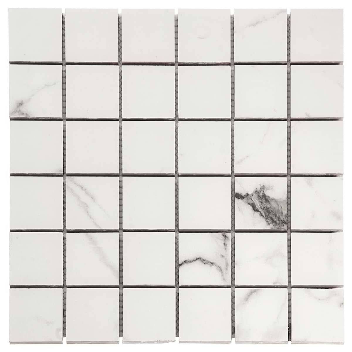 Lithe Statuario Venato 2x2 Matte  Porcelain
