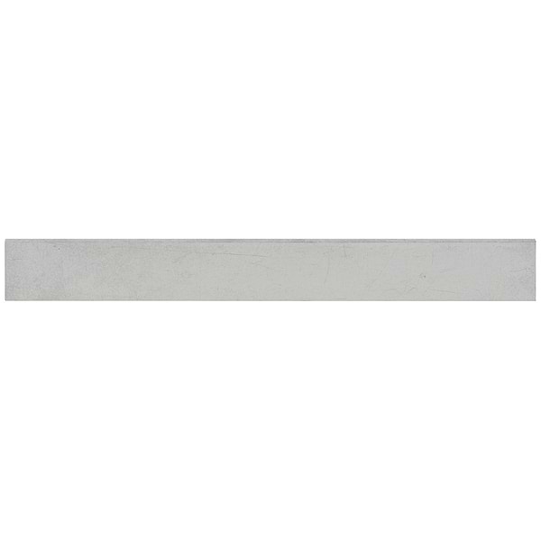 Blacksmith Nimbus 3x24 Matte Bullnose; in Silver Porcelain; for Backsplash, Bathroom Floor, Bathroom Wall, Commercial Floor, Floor Tile, Kitchen Floor, Kitchen Wall, Outdoor Floor, Outdoor Wall, Pool Tile, Shower Floor, Shower Wall, Wall Tile; in Style Ideas Classic, Contemporary, Industrial, Mid Century, Modern, Traditional, Transitional