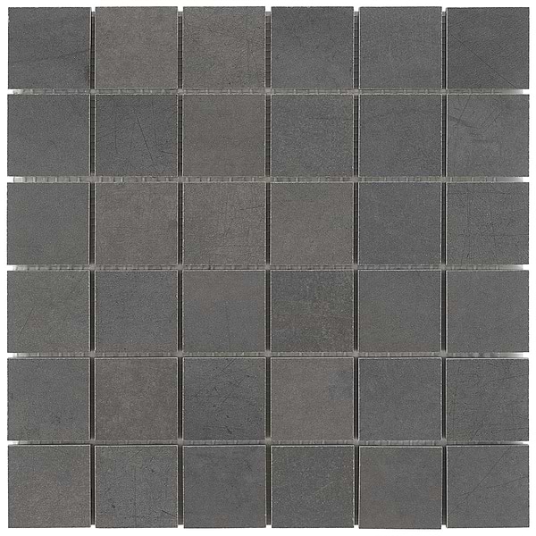 Blacksmith Venom Black Charcoal 2x2 Matte Porcelain Mosaic Tile