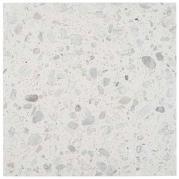Italy Terrazzo Sacra Bianco White 24x24 Honed Terrazzo Tile