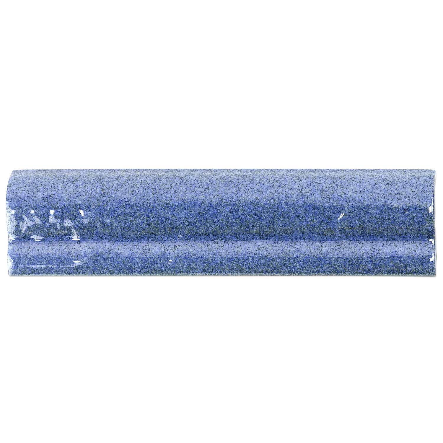 Angela Harris Dunmore Blu 2x8 Chair Rail Polished Ceramic