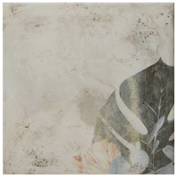 Angela Harris Florista Papara Light Deco 8x8 Matte Ceramic Matte Ceramic