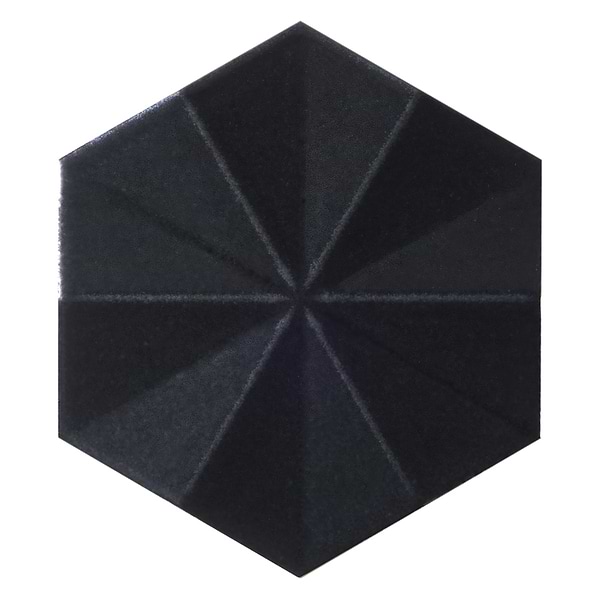 Define Ogassian 3D Metallic 6" Hex Polished Porcelain