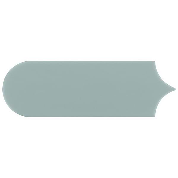 Fan Marine Blue 3x8 Fishscale Matte Ceramic Wall Tile