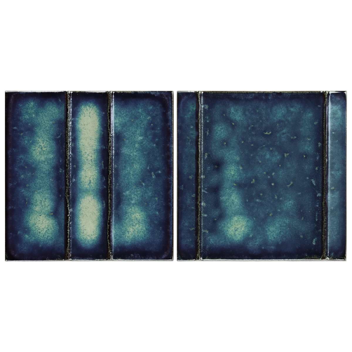 Shop Takami 6x6 Ocean Blue 3D Metallic Look Matte Porcelain Tile