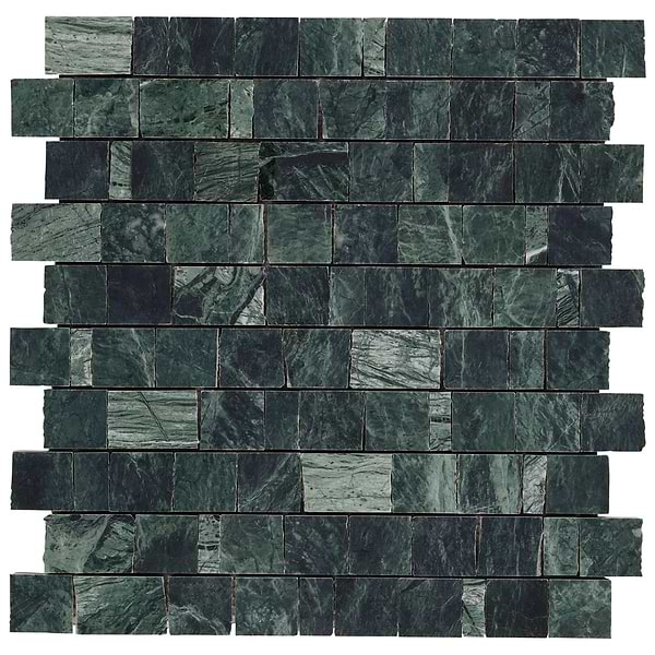 Mason Verde Green Clipped Joint Honed Mosaic