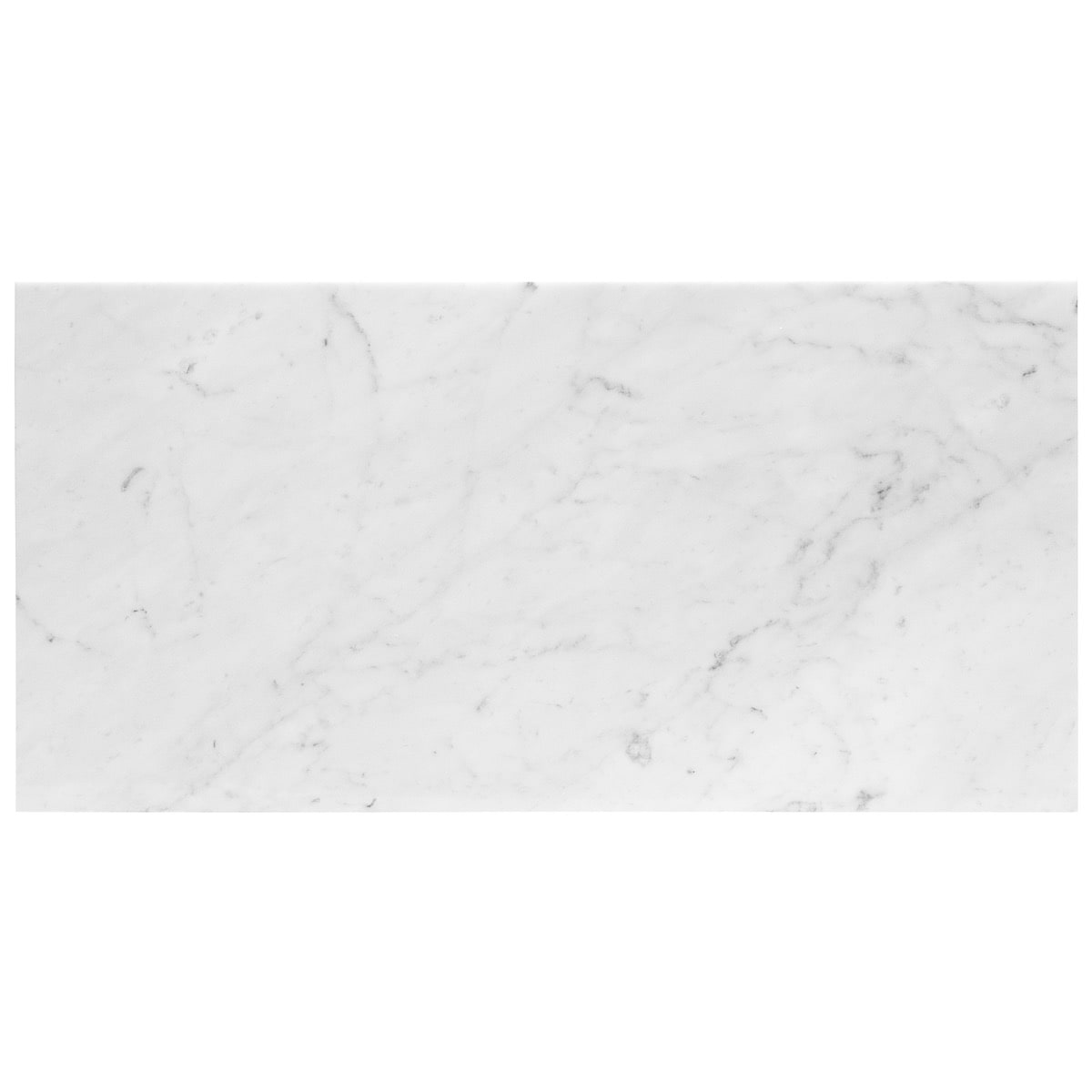 White Carrara "C" 12x24 Polished Marble