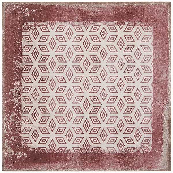 Close Out-Bernalillo Deco Pink Rose 8x8 Matte Porcelain Tile