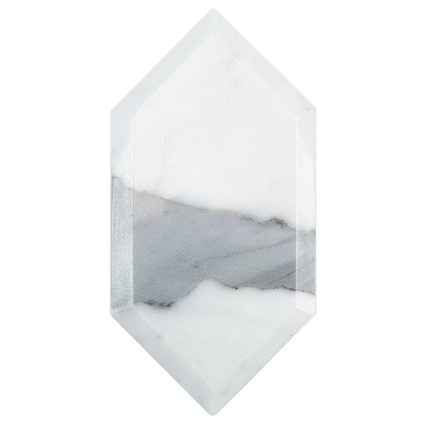 Beveled Calcatta Hexagon Marble Tile