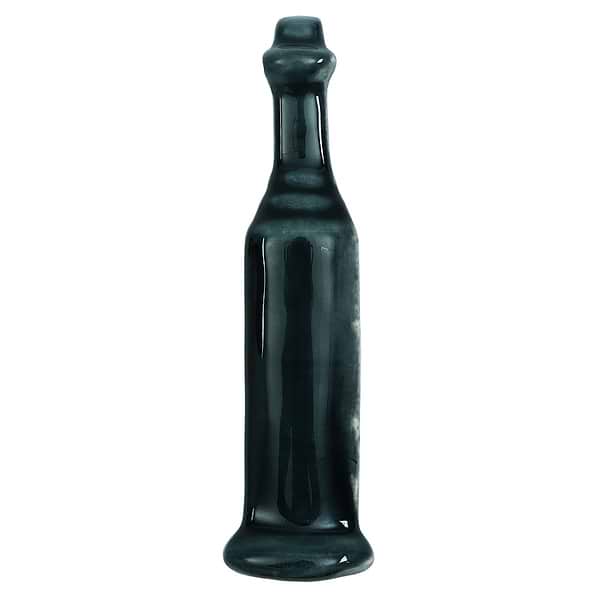 Baroque Glass Corner Piece for Base Molding Midnight Blue Polished Glass