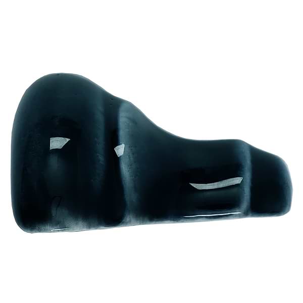 Baroque Glass Corner Piece for Chair Rail Midnight Blue Polished Glass