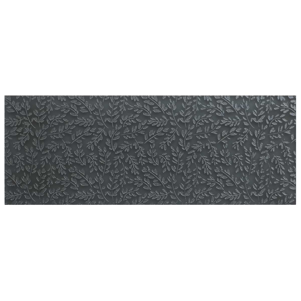 Araminta Flowers Midnight 6x16 Frosted Glass 